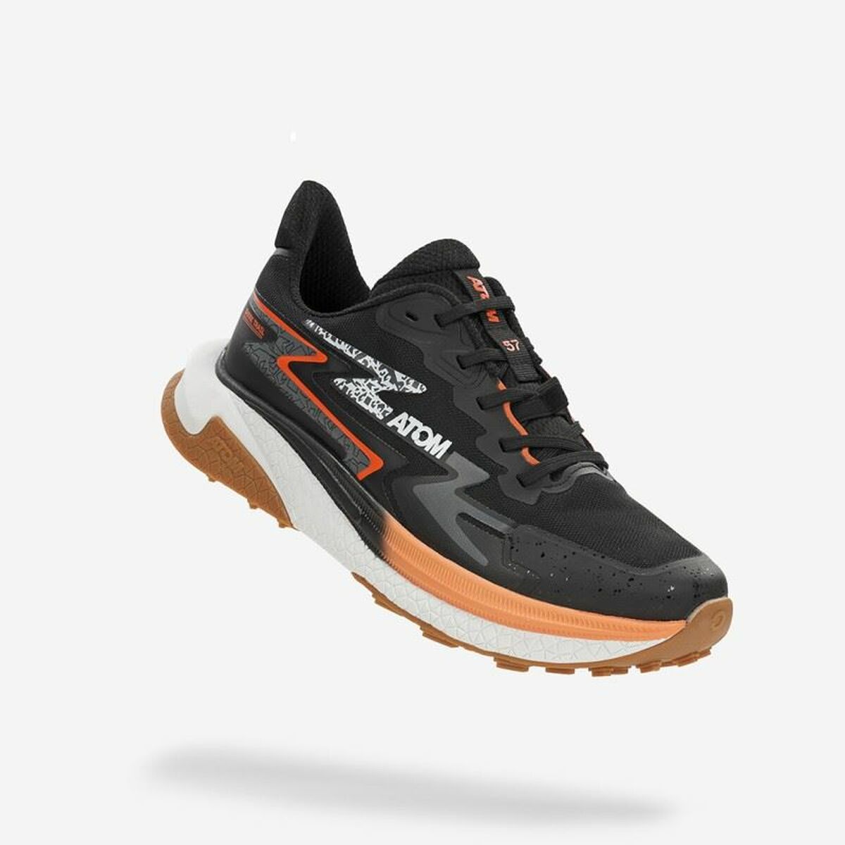 Men's trail running shoes (mountain running) Atom AT160 Shark Trail Ion Blast Dark